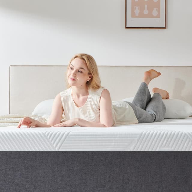 Detalle de Sleremind 22cm Thickness Double Memory Foam Mattress (Medium Firm) in a Box – 135x190x22cm