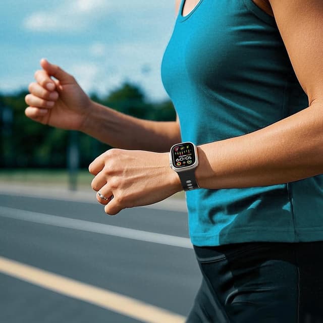 Thumbnail 6 de TiMOVO Sport silicone strap for Apple Watch (49mm–42mm) in Black & Gray