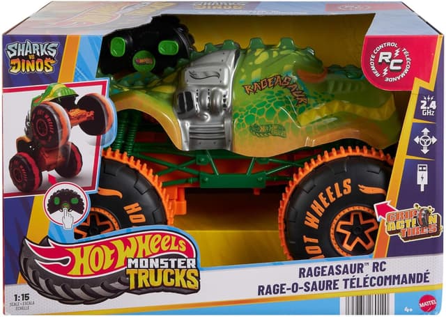 Detalle 1 de Hot Wheels Rageasaur RC 1/15 Monster Truck