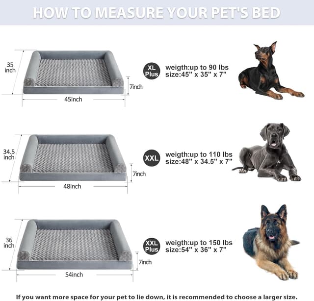 Thumbnail 5 de BFPETHOME Dog Bed 48 x 35 x 7 in