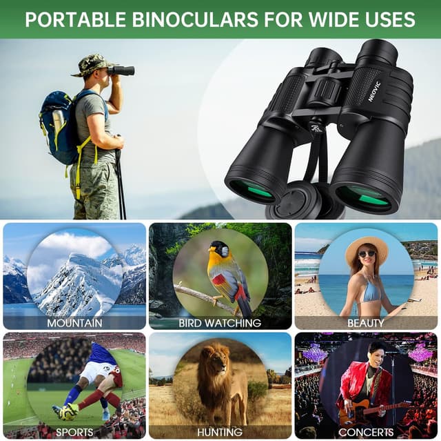 Thumbnail 6 de 20x50 High Powered Binoculars for Adults ðŸ”