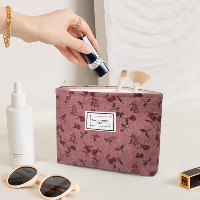 Detalle 2 de Aucuu Neceser Floral para Maquillaje Mujer 🎨