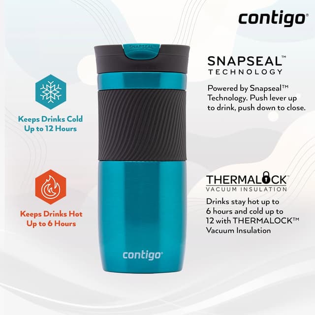 Thumbnail 1 de Contigo Byron Snapseal Vaso Térmico Antigoteo Acero Inoxidable