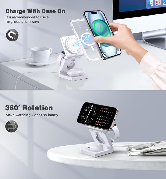 Thumbnail 5 de 3 in 1 Wireless Charging Station 15W