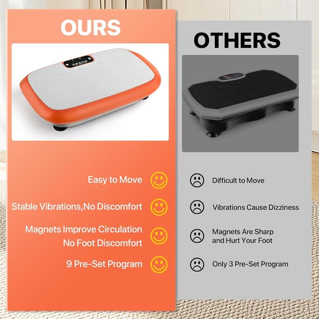Thumbnail 6 de Elefor Vibrationsplatten-Trainingsgerät mit 99 Geschwindigkeiten und rutschfester Ganzkörper-Plattform
