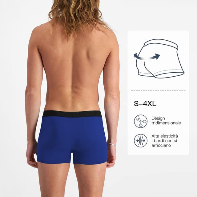 Detalle de Boxer uomo in cotone 10 pezzi M-4XL