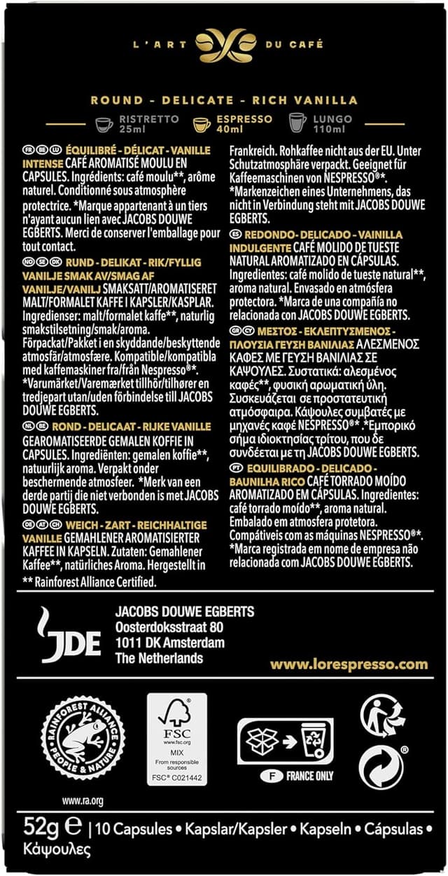 Thumbnail 1 de L'OR Flavours Espresso Cápsulas Vainilla para Nespresso