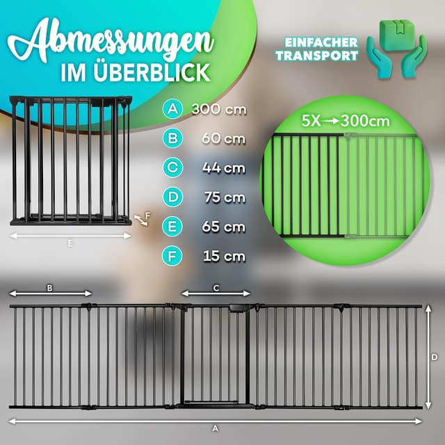 Thumbnail 1 de KIDUKU Kaminschutzgitter 300 cm 🔒📐