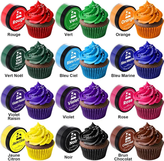 Thumbnail 1 de Colorant Alimentaire Poudre 12 Couleurs x5g