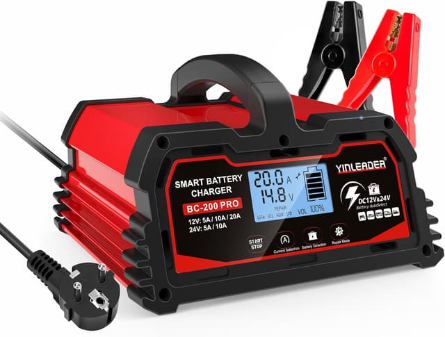 Imagen de Cargador 20A 12V/24V inteligente para coche 📟 en OfertitasTOP