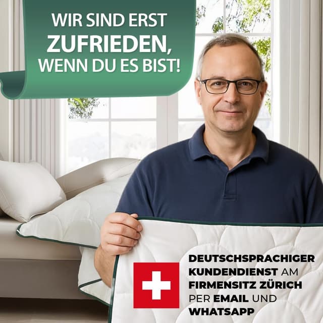 Detalle 2 de Welldora Sommerdecke 200x200 leicht mit 100% kühlender Wildseide