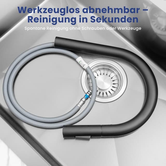 Thumbnail 6 de CECIPA Küchenarmatur Schwarz Hochdruck