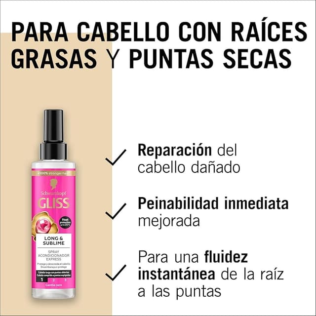 Thumbnail 4 de Schwarzkopf Gliss Long & Sublime Acondicionador express 6×200 ml