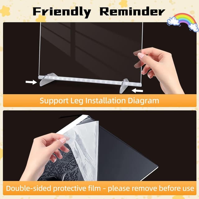 Detalle 2 de Solorage LED Drawing Board for Children (35 x 25cm) with 8 Colours, 6 Light Modes & 14 Pens