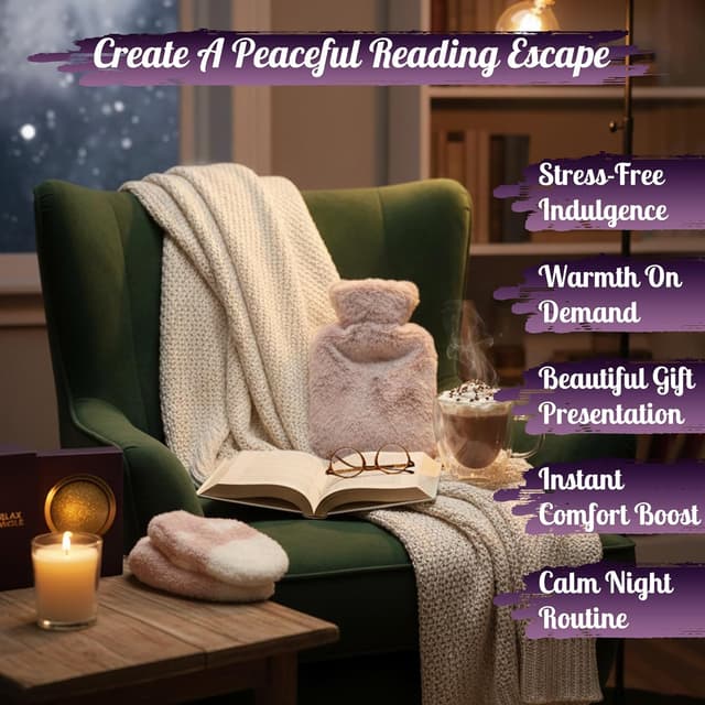 Detalle de Topline Cosy Escape Gift for Her luxury hamper with hot water bottle