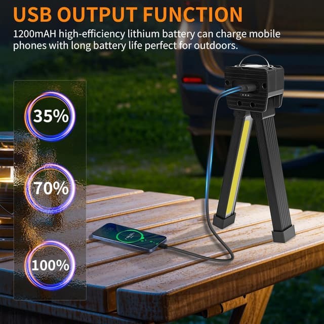 Thumbnail 5 de flinronic Lampe de Gym Pliable 1200 mAh