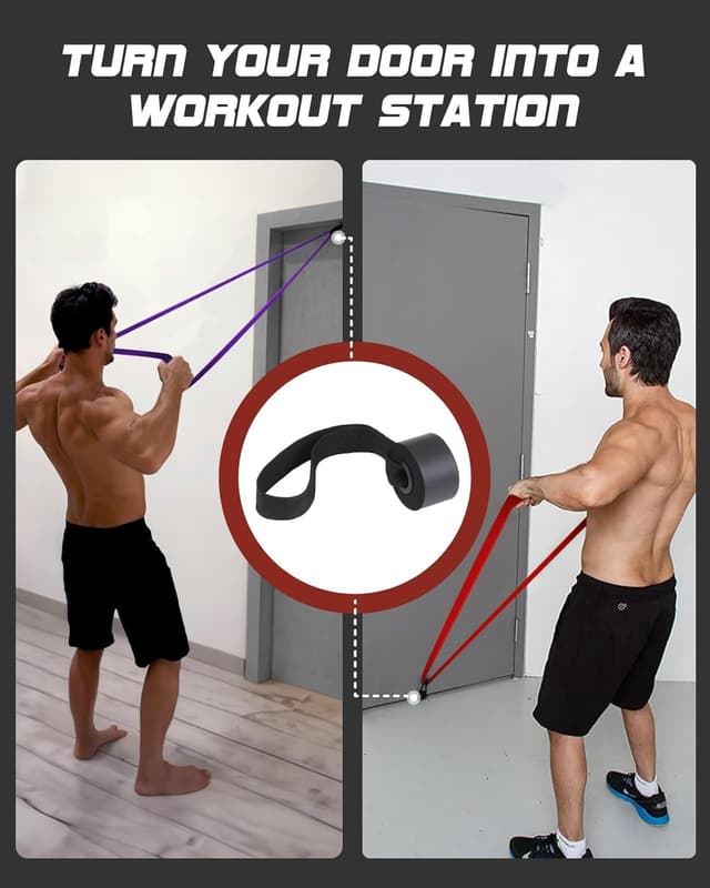 Detalle de Pull up resistance bands set, 6 levels