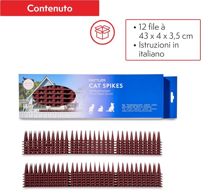 Thumbnail 5 de PATTLER Dissuasori per Piccioni 43 cm Marrone