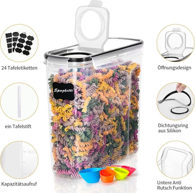 Detalle de Vorratsdosen Luftdicht 4L Set of 4