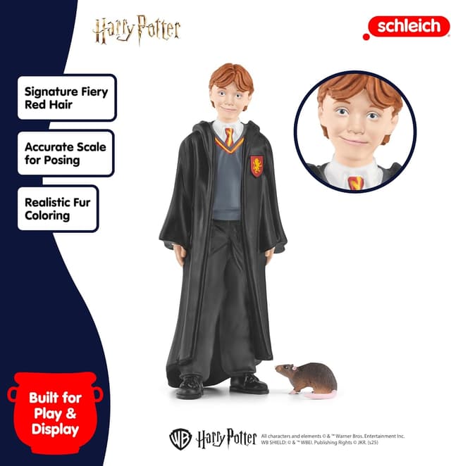Thumbnail 4 de Schleich 42634 Ron Weasley & Scabbers Figura Wizarding 🧙