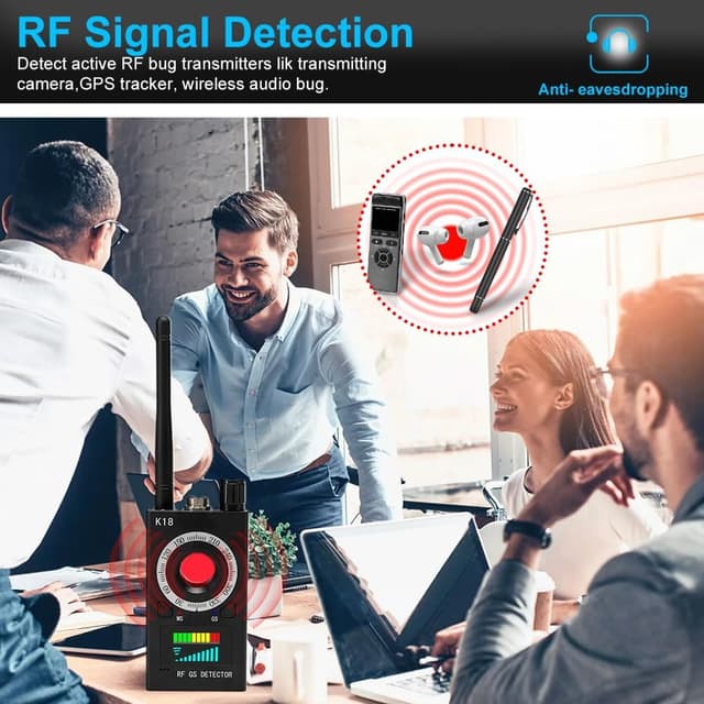 Detalle de SIKVVIO Hidden Camera Detector RF Scanner 🎥