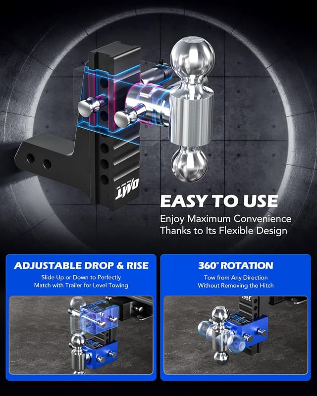 Thumbnail 5 de Orion Motor Tech Adjustable 6in Drop Hitch