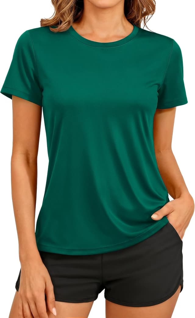 Thumbnail 6 de TACVASEN Women’s Short Sleeve Workout Shirts with UPF 50+ Sun Protection