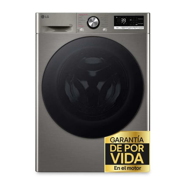 Detalle de LG F4WR7010AGS reacondicionada: lavadora de 10 kg y 1.400 rpm con lavado por vapor