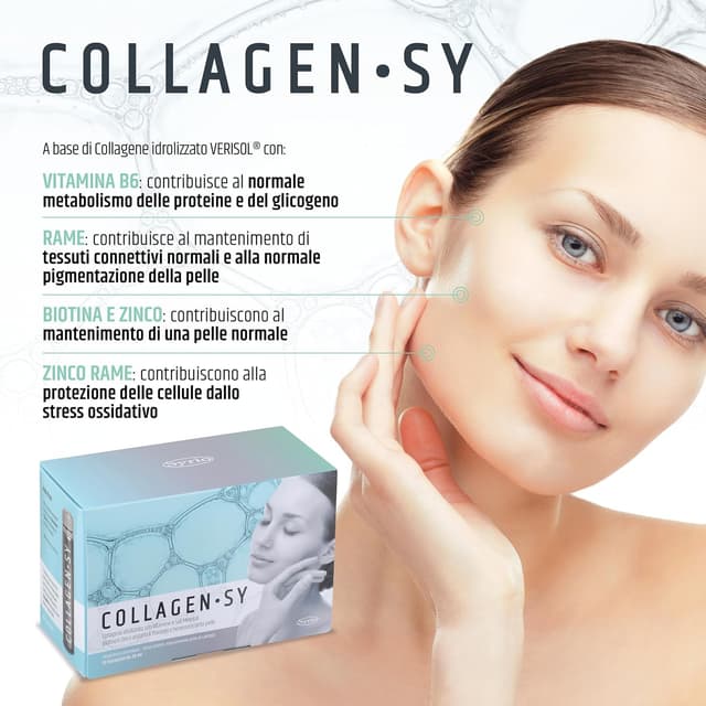 Detalle 2 de Syrio Collagen-Sy integratore pelle pronto da bere 10 flaconi