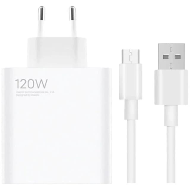 Detalle de Xiaomi 120W Charging Combo Cargador USB-A blanco