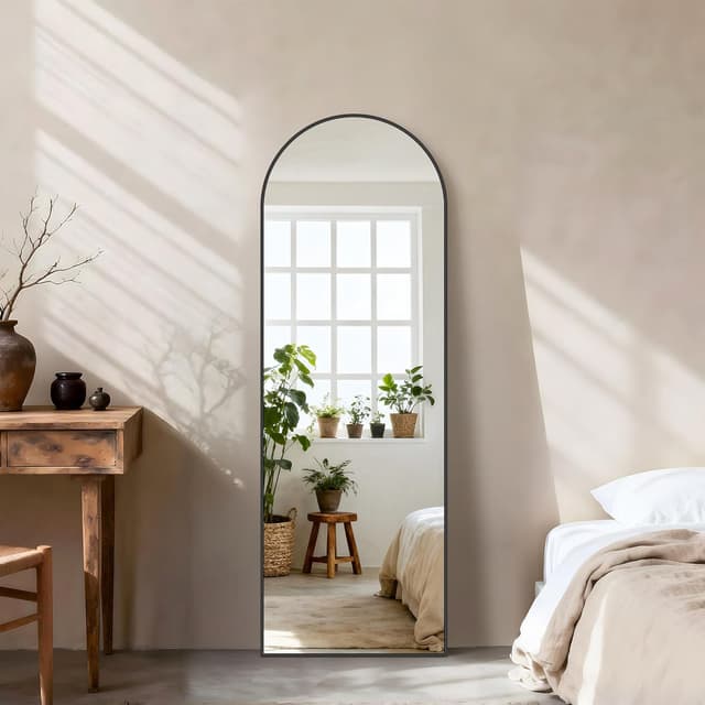 Detalle de KOCUUY Bogen Standspiegel 147 x 47 cm Ganzkörper