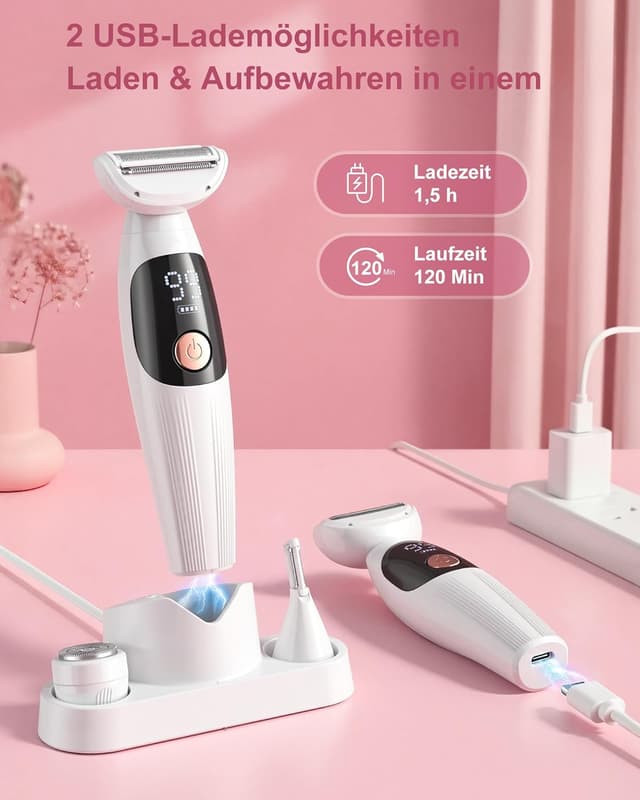 Detalle 2 de Damen Rasierer 3-in-1 IPX7 mit USB