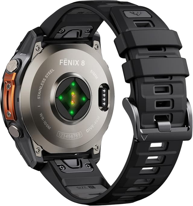 Detalle de Cinturino ANBEST Quick-fit in silicone da 26 mm per Garmin Fenix 8 51 mm e serie compatibili