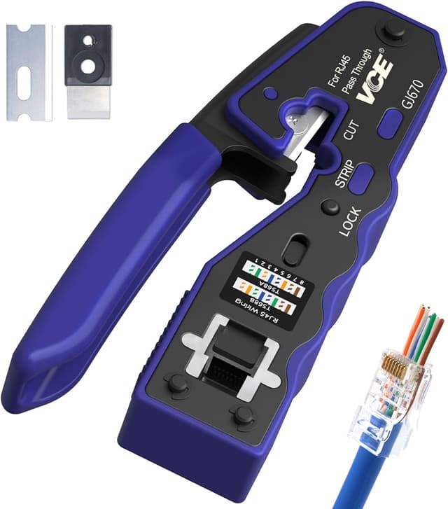 Imagen de VCE GJ670BL RJ45 crimp tool for Cat6 en OfertitasTOP