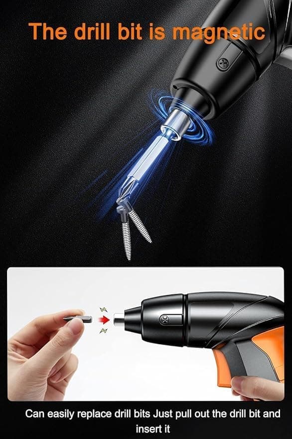 Detalle 2 de 48-in-1 Cordless Electric Screwdriver with 46 Bits 🛠