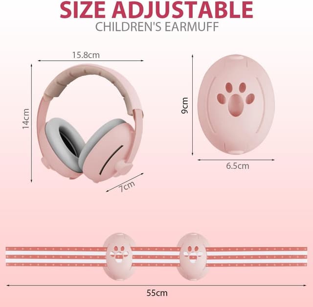 Detalle de Aolso Baby Ear Defenders noise muff 36 months