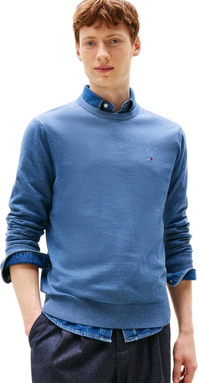 Detalle de Tommy Hilfiger Pullover Essential Cotton Rundhals