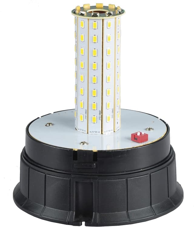 Detalle 1 de Ryme Automotive rotativo d’emergenza auto ambra LED SMD 12/24V (connessione accendino)