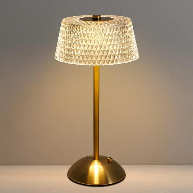 Detalle de Starhot rechargeable cordless touch table lamp with USB-C charging and 3 dimmable modes