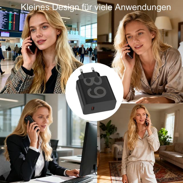 Thumbnail 6 de Caricabatteria 68W per Motorola e Lenovo con protezione intelligente (USB-C e Micro USB)