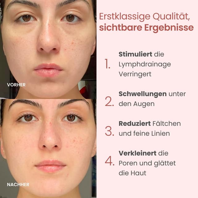 Thumbnail 1 de PLANTIFIQUE Rosenquarz Face Roller & Gua Sha Set für Gesichtsmassage