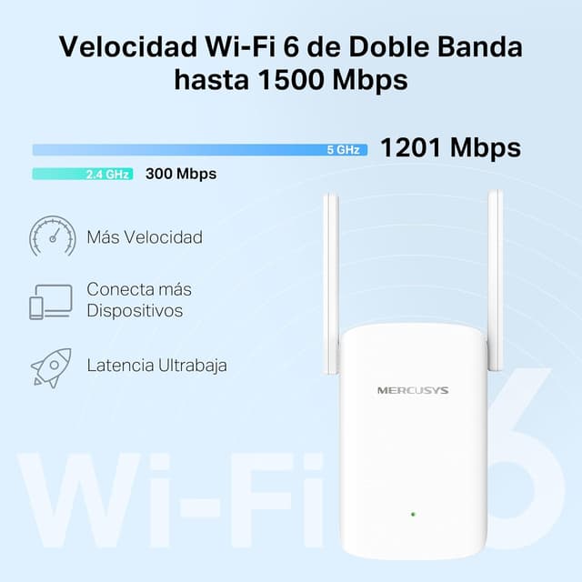 Thumbnail 3 de Mercusys ME1500X Wi-Fi 6 Repetidor Doble Banda 🚀