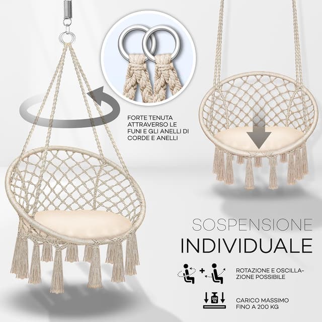 Thumbnail 2 de tillvex Poltrona Sospesa 200kg per Giardino