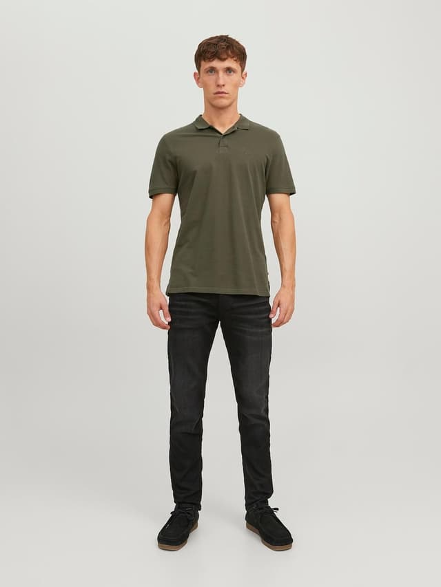 Thumbnail 3 de Jack & Jones Jjebasic Polo SS Noos - Camiseta para Hombre, Verde (Olive Night), Talla L