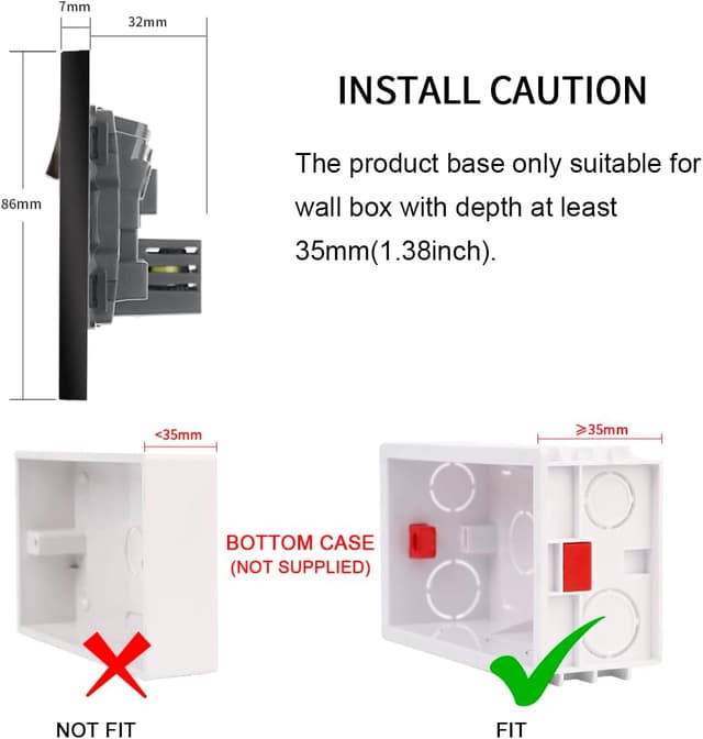Detalle de CNBINGO Double Switched Power Socket 13A