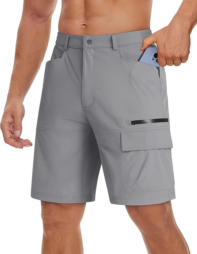 Thumbnail 1 de TACVASEN Men’s Quick-Dry Outdoor Cargo Shorts (No Belt) for Hiking, Golf & Work