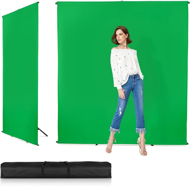 Detalle de Green Screen Backdrop Kit 2x1.5m greenscreen 🎥