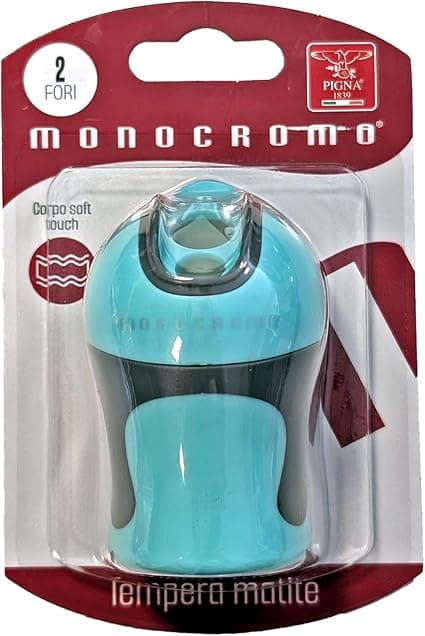 Imagen de Pigna sacapuntas monocromo, dos agujeros, blíster 1 unidad ✏️ en OfertitasTOP