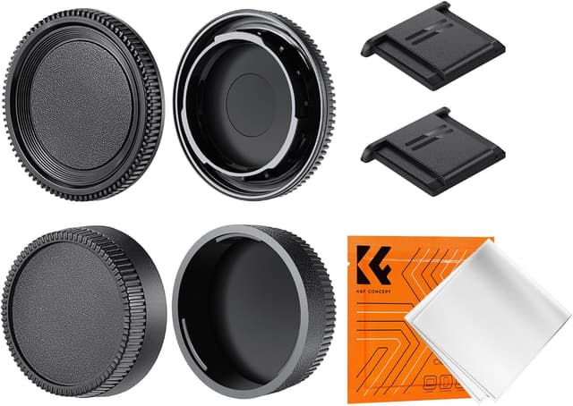 Imagen de K&F Concept Nikon F Body Cap and Rear Lens Cap en OfertitasTOP