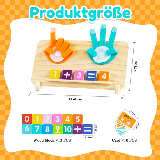 Detalle 2 de Montessori Lernspielzeug aus Holz ab 3 Jahren